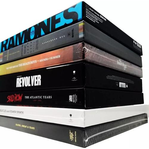 10 Large Box Set Outer Sleeves No Flap (x10) 4mil Thick Polyethylene Plastic Poly Bags for 33rpm LP Vinyl Record Album Boxset Best Protects 1 - 1-1/8 Boxes ( 1 Free Dj Sticker)