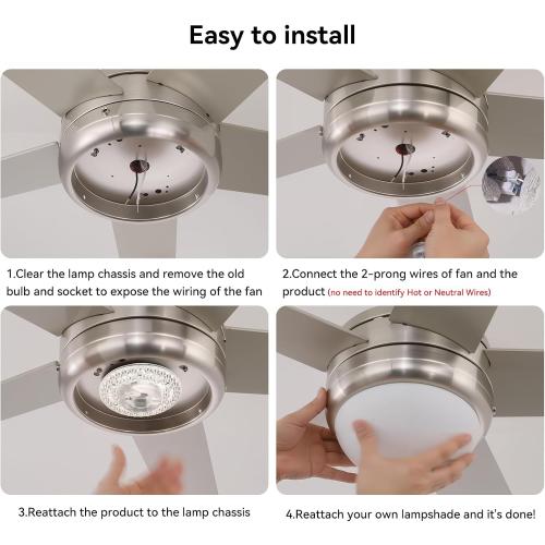 4.92 Ceiling Fan LED Light Board Replacement Upgrade Retrofit Kit Bright Dimmable 120V 18W 3CCT 3000K 4000K 6000K Daylight 1800LM PCB, Magnetic Easy Install in 5min (cover or shade NOT included)