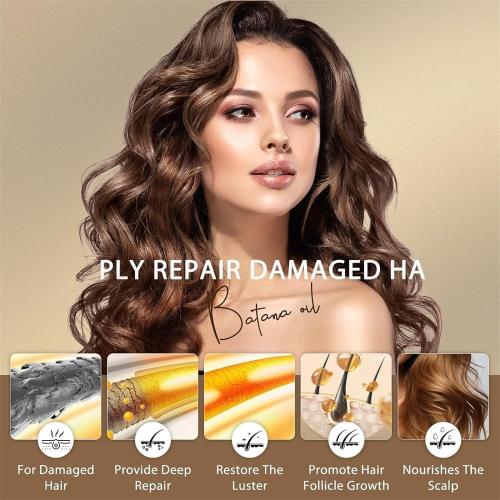 Batana Oil for Hair Growth, Botana Oil Hair Growth, 100% Pure Honduras from Honduras, Raw Batana Paste Hair Mask, Prevents Hair Loss, Enhances Thickness (1pcs)