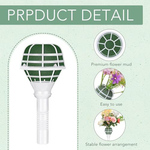 Zubebe 30 pcs Wedding Bouquet Holder Foam Floral Handle Bridal Bouquet Holders for Artificial Flowers Arrangement Wedding Gardening Supplies Decoration
