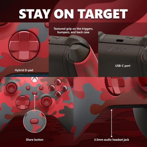 Xbox Wireless Controller – Daystrike Camo Special Edition for Xbox Series X|S, Xbox One, and Windows 10 Devices