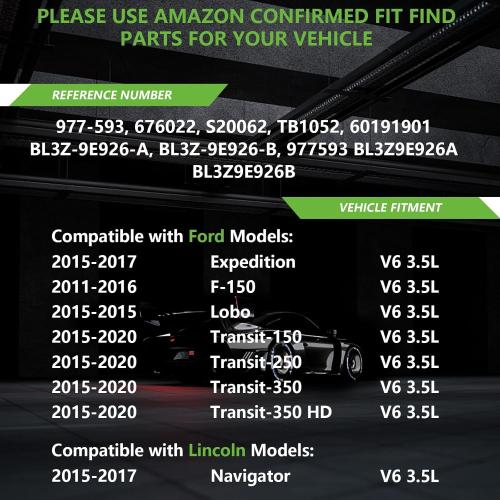Electronic Throttle Body Assembly Fit for Ford Transit-150 250 350 HD F-150 Expedition Lincoln Navigator 3.5 V6 2015-17, Replace Part # BL3Z9E926B BL3Z9E926A S20062 BL3Z9E926BFC 676022 977-593