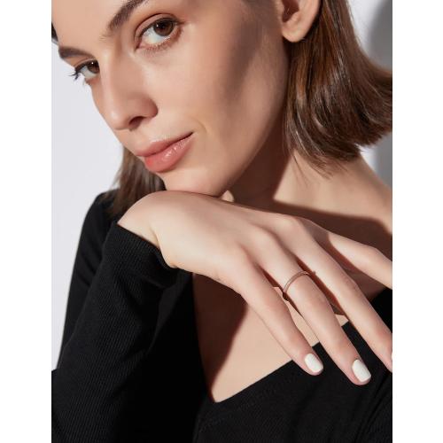 Greenpod 2mm 4mm 6mm Tungsten Wedding Bands Ring for Women Men Rose Gold Plated/Silver/24K Gold Plated/Black Polished Slim Engagement Promise Rings Comfort Fit Size 4-13