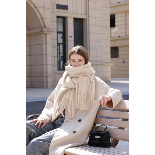 Wander Agio Winter Warm Scarf Long Pashmina Extra Large Shawls and Wraps for Women Large Blanket Scarves Solid