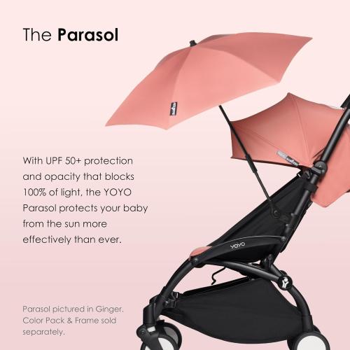 BABYZEN YOYO Parasol, Stone - UPF 50  Protection - Compatible with the 0  Newborn Pack, Bassinet, Car Seat
