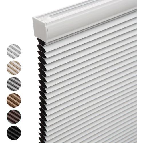 MYshade Blackout Cordless Cellular Shades Honeycomb Shade for Indoor Windows Room Darkening Blinds for Home Office Pull Down Window Shades Easy to Install 30 inch Wide, H36 Pleated Shade White