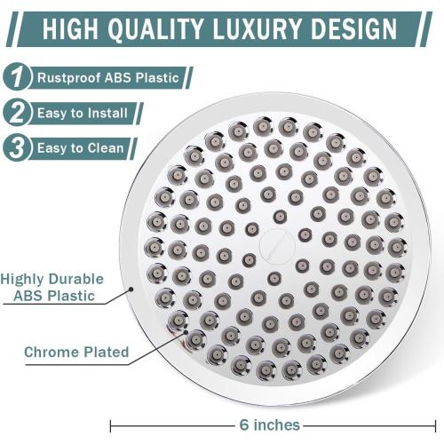 Filtered Shower Head with Handheld, High Pressure Rainfall Shower Head
