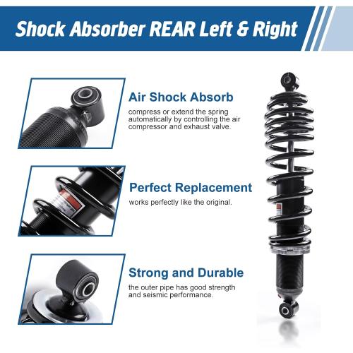 KLV Front Monotube Shock Absorbers for Polaris Ranger 7043394, 2pcs | Fits 2009-2016 Ranger 500/700/800/900 & Crew/4x4/6x6/Diesel; Monotube gas-charged; heavy-duty