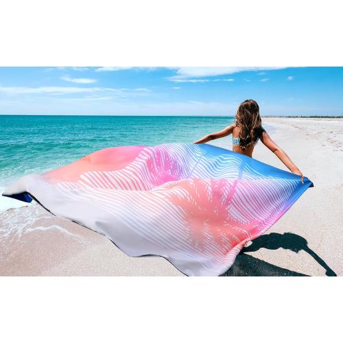WIWIGO Beach Blanket Mat Waterproof Sandproof for 2-8 Adults Quick Drying
