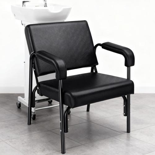 Salon Shampoo Chair Auto Reclining with Thick Cushions, Heavy Duty Shampoo Bowl Chairs for Salon Comfortable Hair Washing Chair for Home, Professional Spa Beauty Equipment for Hair Stylists, Barbers