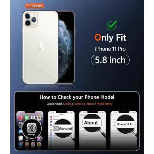 FNTCASE for iPhone 11 Pro Case: Matte Magnetic Phone Cases Compatible with Magsafe Slim Anti Yellowing Military Grade Drop Protection Rugged Shockproof Protective Translucent Cell Cover (C-Pink)