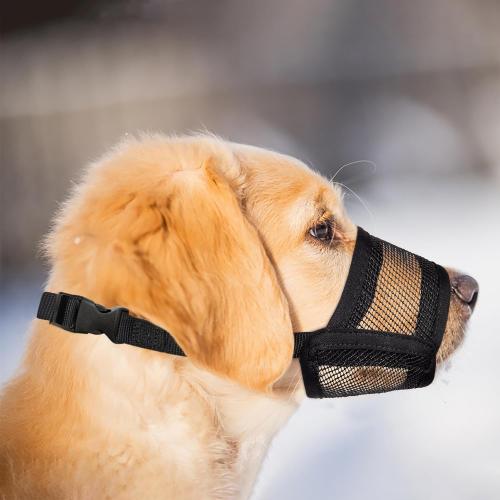 Evollax Dog Muzzle for Small Dogs – Soft Air Mesh Muzzle for Small Dog | Perfect for Barking and Biting Prevention