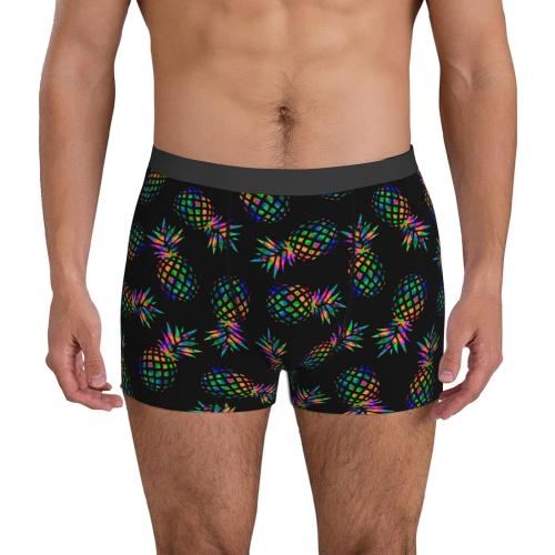 Size M..Colorful Pineapples Men'S Underwear Briefs Breathable Stretch