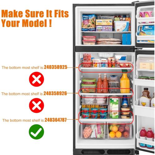 Color White 240364787 Crisper Pan Cover Compatible with Frigidaire Refrigerator Drawer Cover Unit