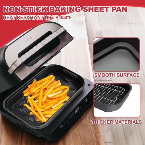 Cooking Pot and Combo Crisper Basket for Ninja Foodi FG551 DG551 DG651 | Non-Stick Air Frying Pot and Basket for Ninja Foodi Smart XL Indoor Grill Accessories