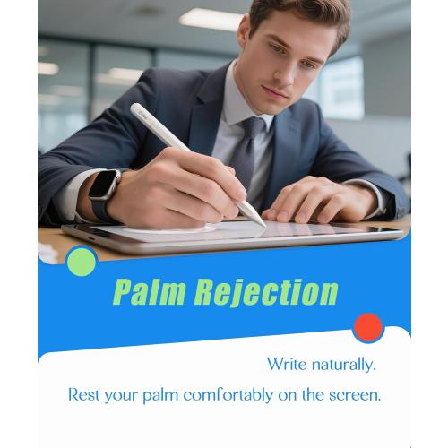 Pencil USB-C for iPad(2018-2025): Slide-Switch, Hidden-Port Stylus with Tilt Sensitivity & Palm Rejection. Compatible with iPad(6-11th), Mini(5-7th), Pro 11/12.9/13(M4/M5), Air(3-5th/M2/M3)