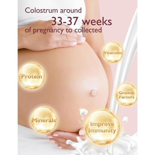 Momcozy Colostrum Collector Reusable Breast Milk Collector with Storage Case and Cotton Wipe, Portable Colostrum Container BPA Free, Multi-Use Collector 5ml-6pcs