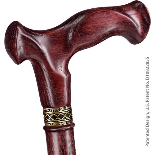 Asterom Walking Cane for Men & Women - Handmade, Ergonomic, Wooden Canes - Cool Walking Sticks for Seniors