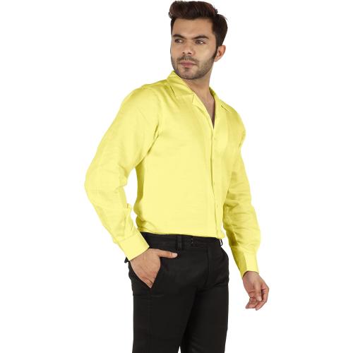4XL-BESTMAN Solid Long Sleeve Cotton Shirts for Men's Formal Button Down Regular Fit Shirt