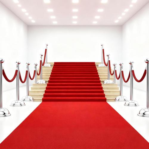900 GSM Extra Thick 3x10 ft Red Carpet Runner for Partys, Polyester Aisle Rug with Non-Slip Rubber Backing, Wedding Ceremony & Event Decorations, Hollywood Runway Carpet for Proms & Proposals
