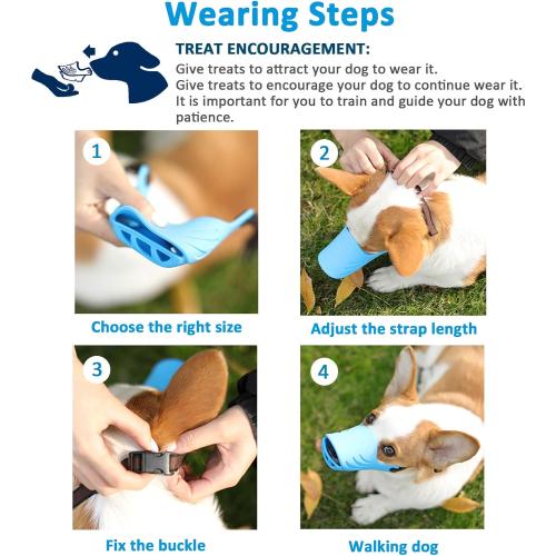 LUCKYPAW Soft Duck Silicone Dog Muzzle