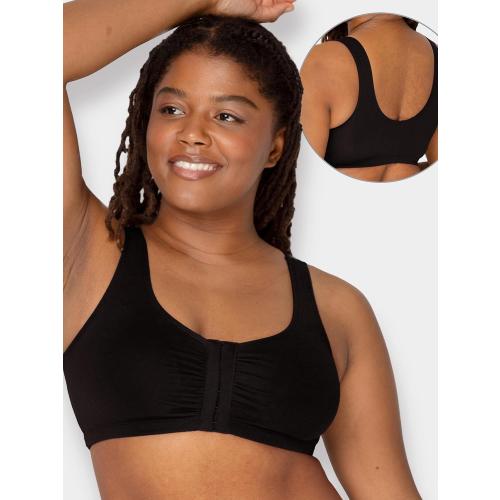 Size 42Fruit of the Loom Women's Multi-Pack Front Closure Cotton Bra