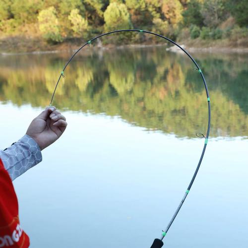 Sougayilang Flexible Fishing Rods, Spinning Rods & Casting Rods, Lightweight Trout Rods 2 Pieces Cork Handle Crappie Fishing