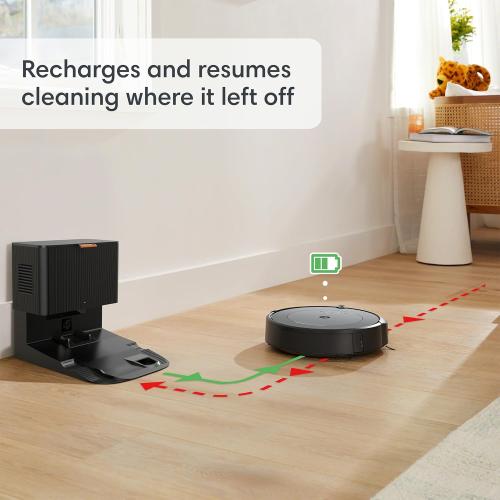iRobot Roomba Combo i3  (3574) Robot Vacuum & Mop – Self-Empty for Up to 60 Days, Clean by Room with Smart Mapping, Dual Multi-Surface Brushes for a Thorough Clean, Ideal for Homes with Pets