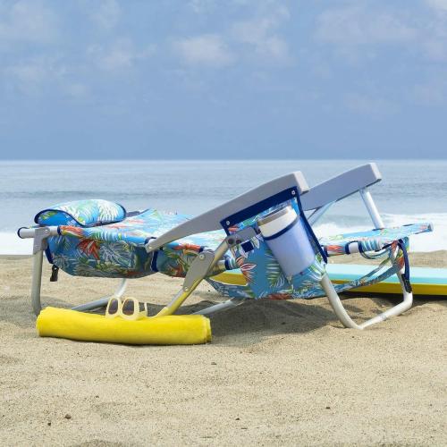 Tommy Bahama  Backpack Beach Chair 5 Position Chair, Including Lay Flat (Floral)