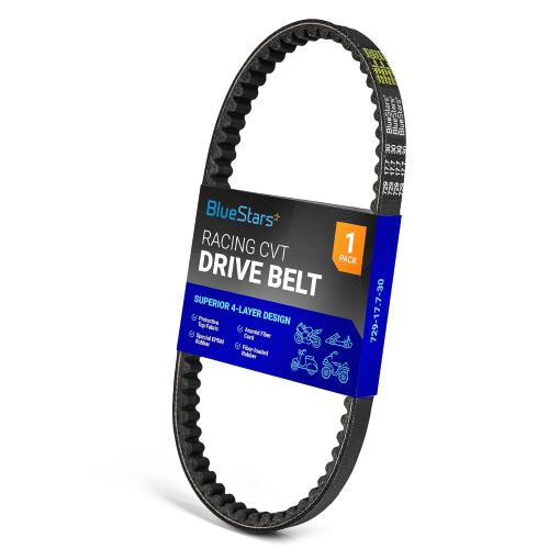 BlueStars Durable 729-17.7-30 Racing CVT Drive Belt - Compatible with 125cc 150cc GY6 157QMJ 152QMI Long-case Engine Scooter, ATV, Go Kart, Moped - Compatible with Baja, Jonway, Roketa, Sunl, Tank