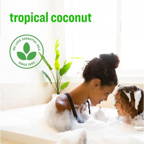 Everyone 3-in-1 Kids Soap, Body Wash, Bubble Bath, Shampoo, 32 Ounce (Pack of 2), Tropical Coconut, made with Essential Oils for Toddlers, tweens and teens