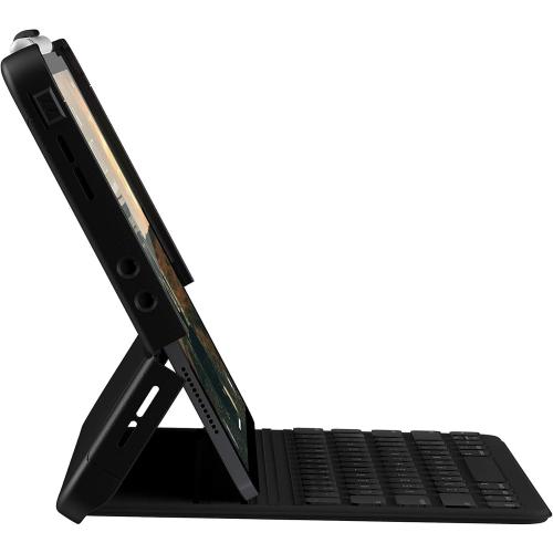 URBAN ARMOR GEAR UAG iPad Pro 12.9-inch (4th Gen, 2020) Case Slim Heavy-Duty Tough Military Drop Tested Rugged Protective Cover with Apple Pencil Holder (Requires Smart Keyboard Folio), Scout Black