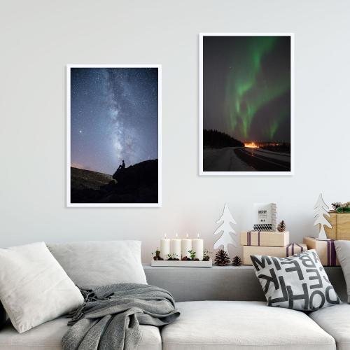 2Pack 20x30 White DOAI ART Frame White 2 Pack, 20x30 Poster Frame or Picture Frame 20x30 with HD Plexiglass for Horizontal or Vertical Wall Mounting, 20 x 30 frame Durable Scratch-proof Safe and Artistic Large