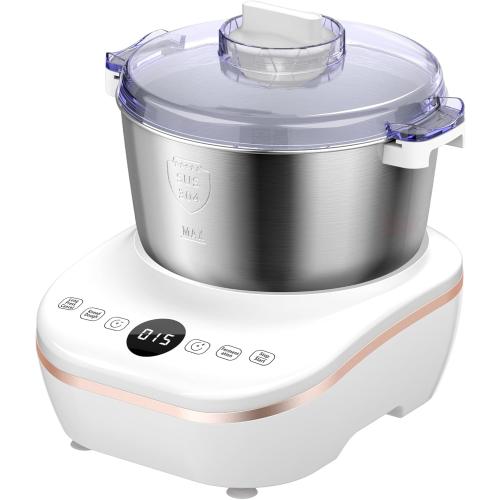 Electric Dough Maker with Ferment Function, Kitchen Flour Kneading Machine with 304 Stainless Steel, lage Capacity 5.2QT (5L), Kitchen Stand Mixers for for Pizza,Bread, Toast, Noodlle, and Dumplings