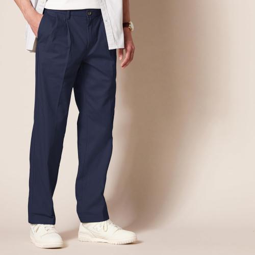 w42 L 32- Amazon Essentials Men's Classic-Fit Wrinkle-Resistant Pleated Chino Pant (Available in Big & Tall)