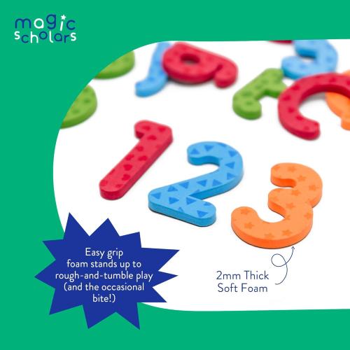 Magic Scholars ABC Magnetic Letters for Toddlers (3  Years) 130 Pcs Alphabet Magnets and Magnetic Numbers Gift Set, Large Letter Magnets for Fridge, ABC Magnets Educational Toy