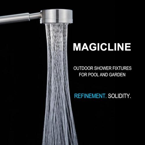 Shower Faucet - Shower Faucets Sets Complete, Shower System - Outdoor Shower Kit/Outdoor Shower Enclosure/Outdoor Shower Fixtures W/ SS304 Shower Head & Handheld High Pressure, Brushed Nickel