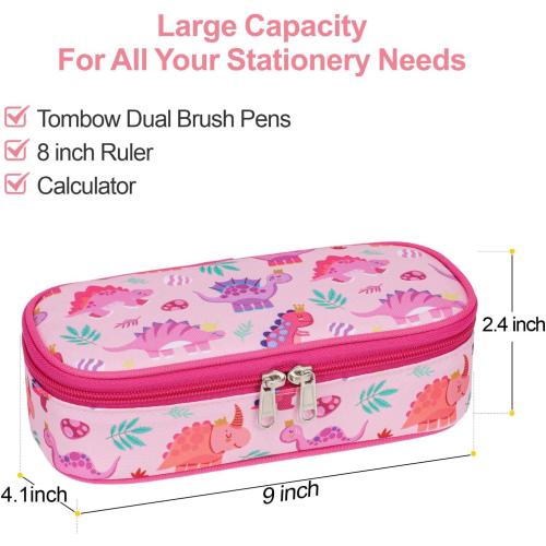 Bagseri Pencil Case for Girls - Large School Supplies Pouch for Class