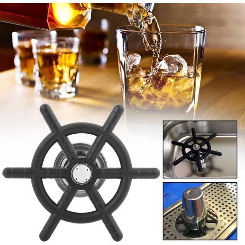 Glass Rinser for Kitchen Sink, Stainless Steel Bottle Washer Faucet Head Rinser Cup Cleaner Sink Attachment Accessories Bar Glass Rinser for Beer Glass Coffee Cup