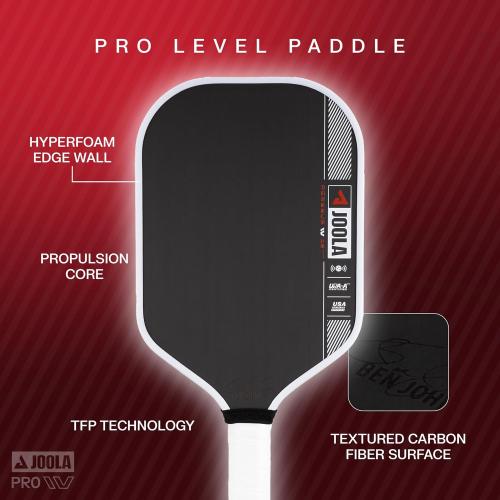 JOOLA Pro IV Pickleball Paddles – Raw Carbon Fiber Surface – Perseus, Hyperion, Scorpeus & Magnus Shapes – 14mm/16mm – Tech Flex Power – Propulsion Core – Wide or Elongated – UPA-A and USAP Approved