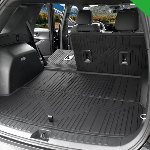 Cargo Liners & Backrest Mat for 2025 2026 Chevy Equinox Fuel (Only for Gas)/2025 GMC Terrain, All Weather TPE Trunk Mat Back Seat Cover for Chevrolet Equinox Accessories