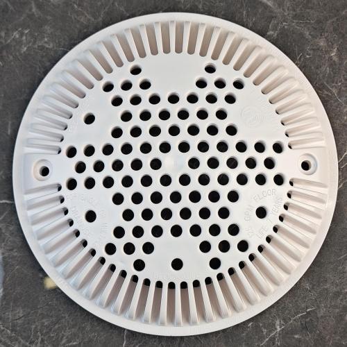 WG1048E White Pool Main Drain Cover Replacement Compatible with WG1048E for Suction and Dual Outlet Cover Replacement for Pools