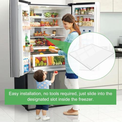 DA97-20647A Refrigerator Glass Shelf Replacement for Samsung Food Showcase Refrigerator Shelf Replacement Parts RS27T5200SG RS27T5200SG/AA RS27T5200SR/AA RS27T5201SR/AA RS28A500ASR Tempered Glass