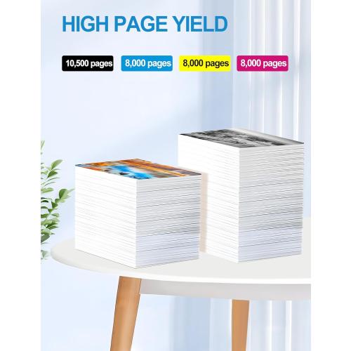 Versalink C400/C405 Toner Bundle - High Capacity 106R03512 106R03514 106R03515 106R03513 Compatible for Xerox VersaLink C400 C405 C400D C400DN C405N C405DN Printer (BCMY, 4-Pack)