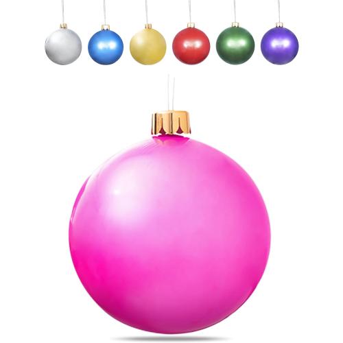 Inflatable Oversized Ornaments Jumbo Christmas Balls 15 18 25 or 30 inches Holiday Decorations Indoor Outdoor