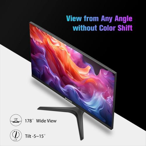 SANSUI Monitor 24 inch 100Hz USB Type-C Computer Monitor丨FHD 1080P PC Monitor丨HDMI丨FreeSync丨HDR丨Earphone Jack丨 Ergonomic Tilt for Home and Office