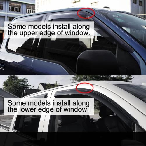 4pcs Original Shatterproof Rainproof Side Window Wind Deflectors for Honda Fit 07-08,Tape-on Rain Guard Sets,Nice Looking Window Visors for Cars,Window Deflector fit for 2007-2008 Honda Fit 94743