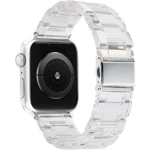 Size 42mm/41mm/40mm V-MORO Resin Bands Compatible with Apple Watch Band 42mm/41mm/40mm Series 11/10/9/8/7 Fashion Lightweight Bracelet Replacement with Stainless Steel Buckle for iWatch Series 6/SE/5/4/3/2/1(38/40/41/42mm)