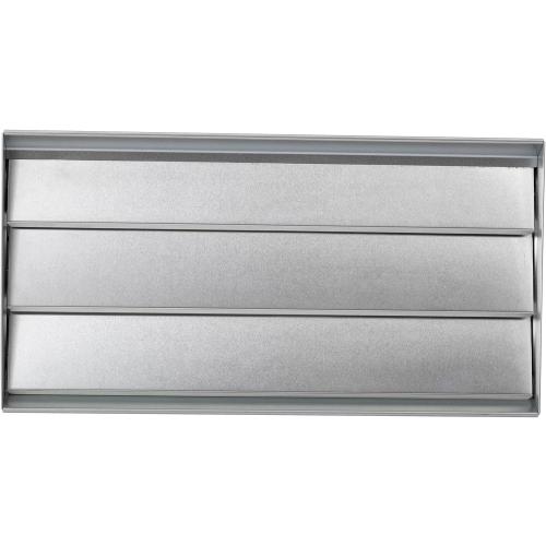8 x 16 Manual Foundation Vent with Adjustable Louvers for Ventilating Crawl Space Replacement Air Vent for Block & Brick Construction, Aluminum, 73 sq. in. Net Free Vent Area 4 piece