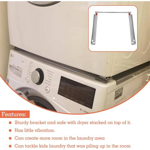 Mekar 29 Inch Laundry Stacking Kit Chrome Steel for KSTK1 Suitable for LG 29-inch Washer and Dryer (29 Inch)